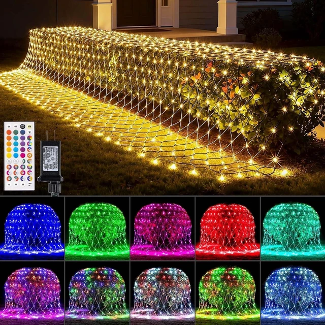 Main image of 9.8FT x 6.6FT Connectable 204 LED Christmas Net Lights Outdoor