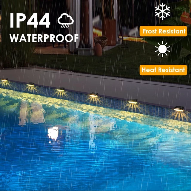 Alt view image 5 of 7 - Solar Step Lights Outdoor Waterproof Deck Lighting for Patio, Fence, Stairs, Post, Railing, Yard & Garden (Warm White, 16 Pack)