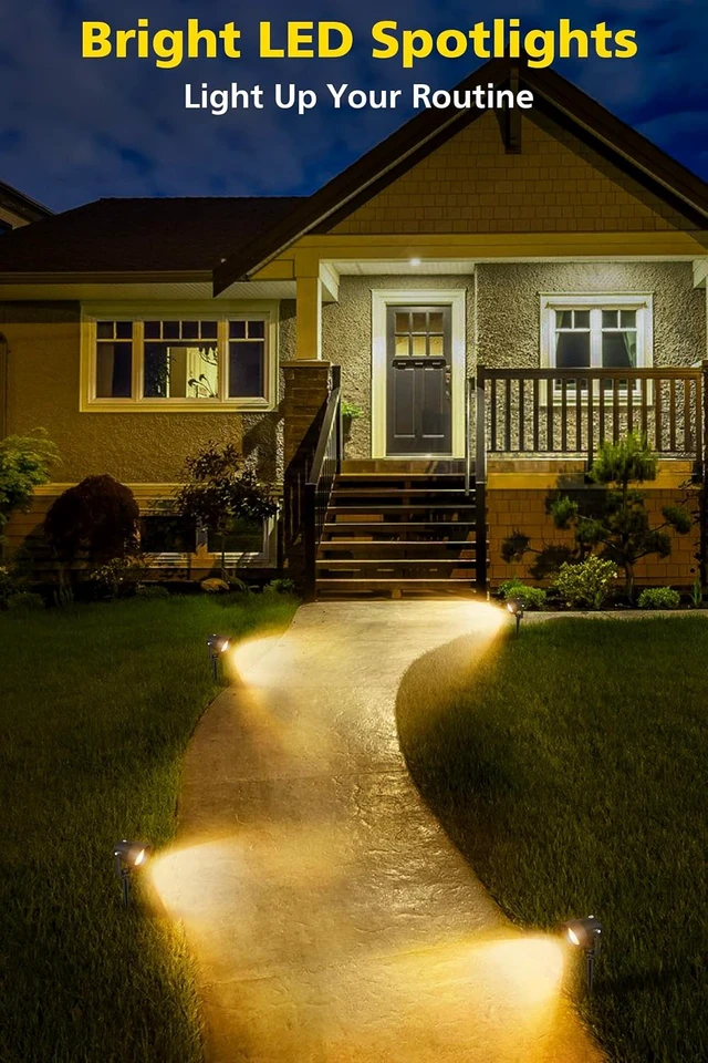 Alt view image 3 of 7 - 2 Pack Dusk to Dawn Warm White Landscape Spotlights