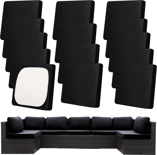 Main image of 14 Pcs Washable Outdoor Stretch Patio Cushion Covers