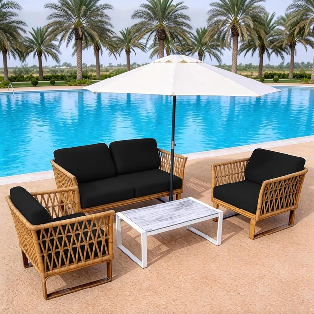 Alt view image 4 of 7 - 14 Pcs Washable Outdoor Stretch Patio Cushion Covers