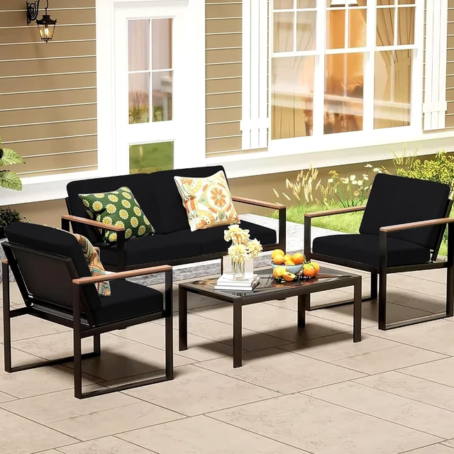Alt view image 6 of 7 - 14 Pcs Washable Outdoor Stretch Patio Cushion Covers