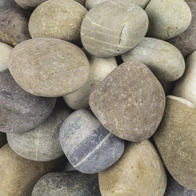 Alt view image 3 of 7 - 40 lb Multicolor Polished Decorative Landscape Pebbles Stone