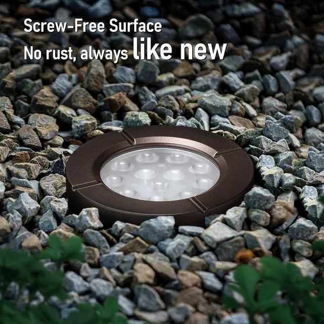 Alt view image 4 of 7 - 6-Pack 4 Inch Dia. 5CCT Flat Top Well Lights, Oil Rubbed Bronze