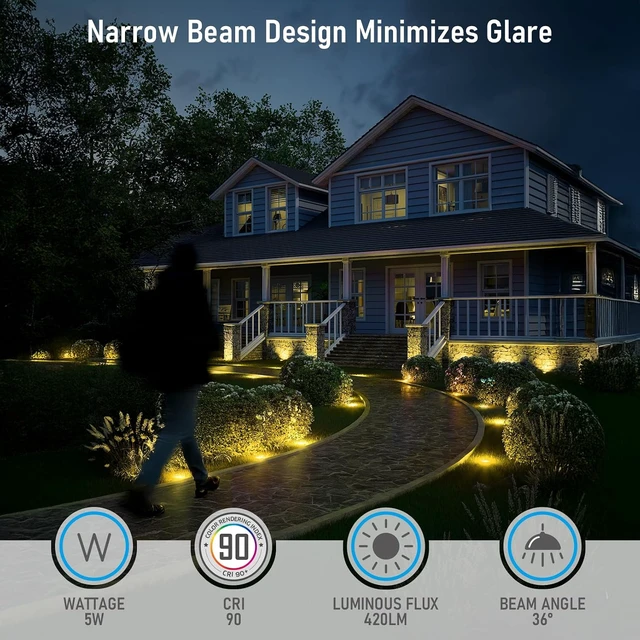 Alt view image 6 of 7 - 6-Pack 4 Inch Dia. 5CCT Flat Top Well Lights, Oil Rubbed Bronze
