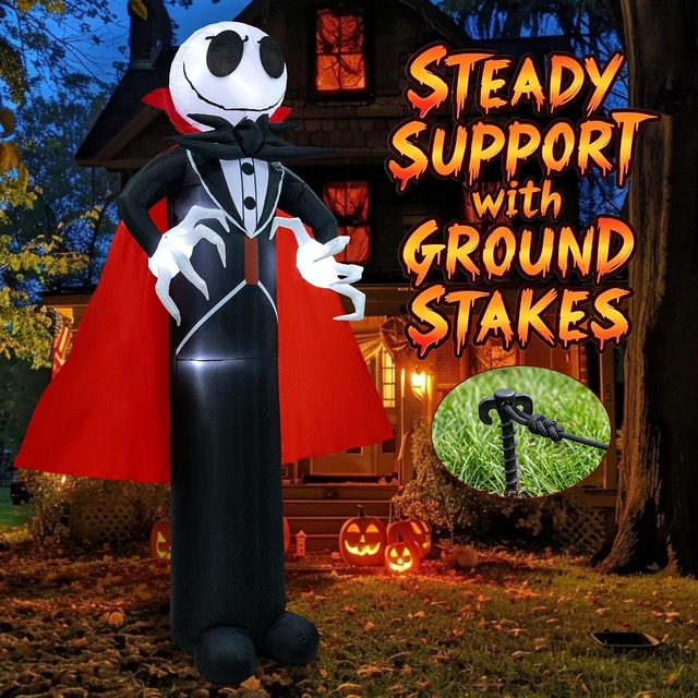 Alt view image 4 of 7 - 12FT Halloween Skeleton Inflatable Blow Up for Halloween Party
