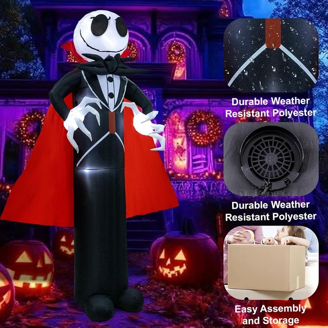 Alt view image 7 of 7 - 12FT Halloween Skeleton Inflatable Blow Up for Halloween Party