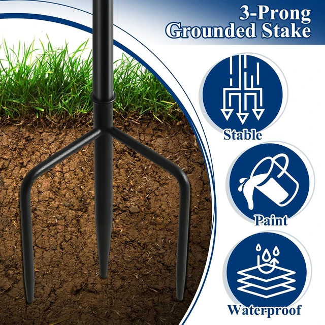 Alt view image 7 of 7 - 6 Pack 16oz Outdoor Metal Torches for Outside Garden Décor