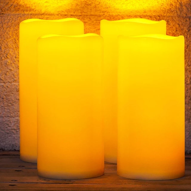 Main image of 4"x10" Solar Candles Outdoor Waterproof IP65 Dusk to Dawn Sensor