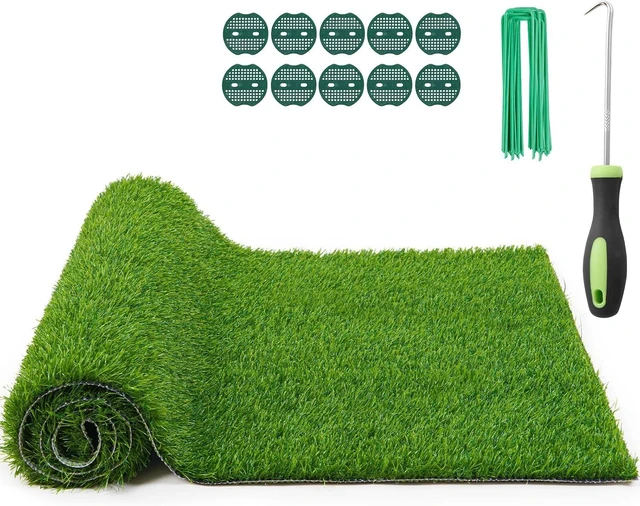Main image of 3.2x6.5FT Artificial Grass Turf with Drainage Holes, Indoor Outdoor