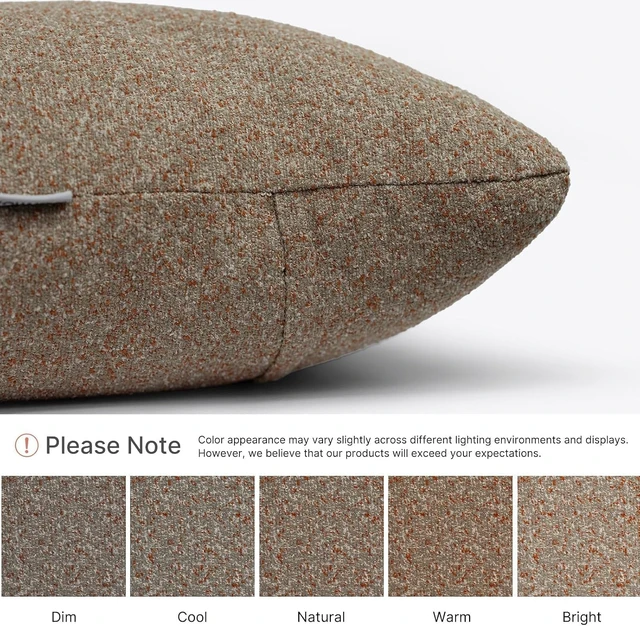 Alt view image 2 of 7 - 12x20 Inch Outdoor Lumbar Pillow Set of 2 with Inserts Water Resistant Throw Pillows, Removable Zipper Cover for Patio Furniture