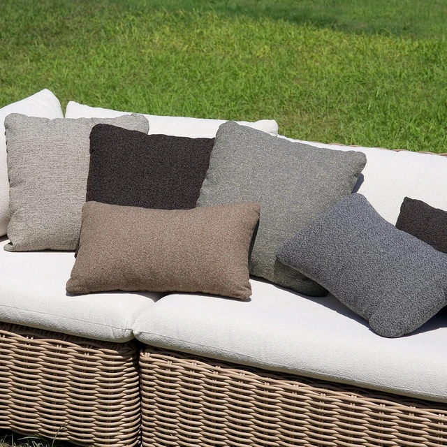 Alt view image 7 of 7 - 12x20 Inch Outdoor Lumbar Pillow Set of 2 with Inserts Water Resistant Throw Pillows, Removable Zipper Cover for Patio Furniture