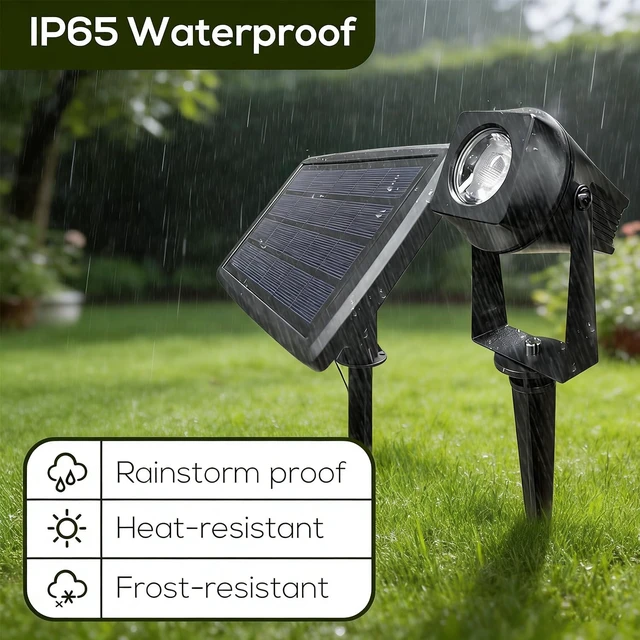 Alt view image 4 of 7 - 6-Pack Smart Bluetooth RGBW Solar Landscape Spotlights