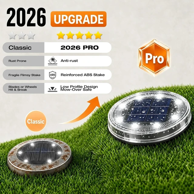 Alt view image 2 of 7 - 24 Pack Solar Ground Lights 2.8 Inch Flat Anti-Rust Waterproof LED Disc Lights for Yard, Walkway, Lawn, Path, Cool White