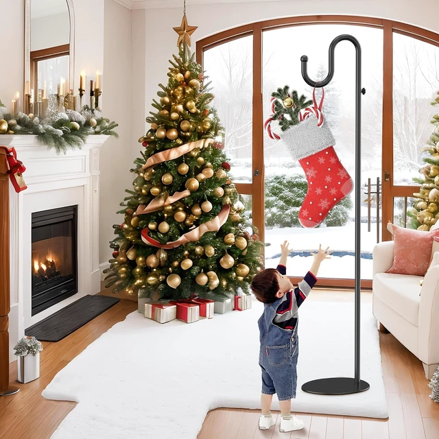 Alt view image 4 of 7 - 74" Shepherds Hook Stand for Hanging Bird Feeders, Plants & Wind Chimes