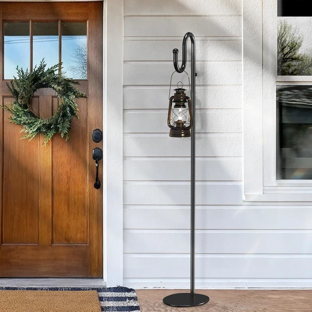 Alt view image 5 of 7 - 74" Shepherds Hook Stand for Hanging Bird Feeders, Plants & Wind Chimes