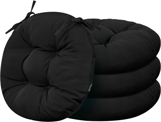 Main image of Set of 4 Round Outdoor Bistro Chair Seat Cushions