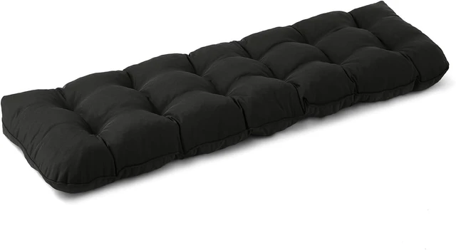 Main image of 48x18x5 Inch Black Outdoor Bench Cushion