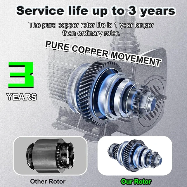 Alt view image 4 of 6 - 660GPH Submersible Fountain Pump with 10ft Tubing & Outdoor Cord for Garden