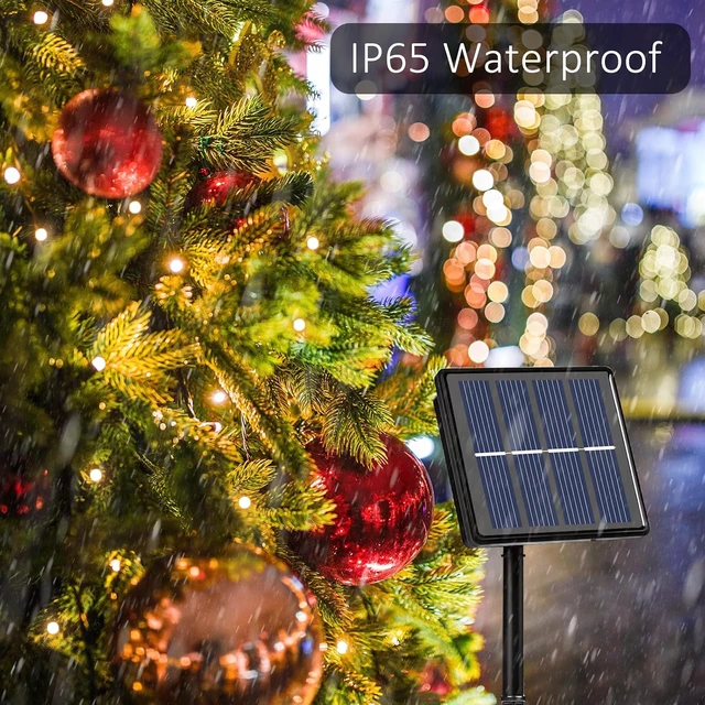 Alt view image 5 of 7 - 264FT 800 LED Waterproof Solar Fairy String Lights Outdoor, 8 Pack with 8 Modes, Warm White for Tree, Garden, Wedding Party Decor
