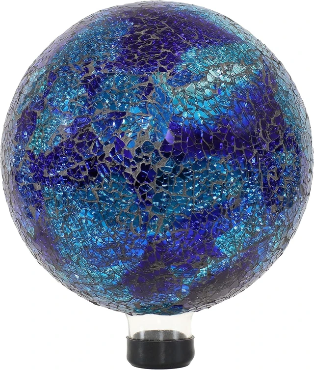 Main image of 10" Sunnydaze Mosaic Glass Gazing Ball Garden Globe Outdoor Decor