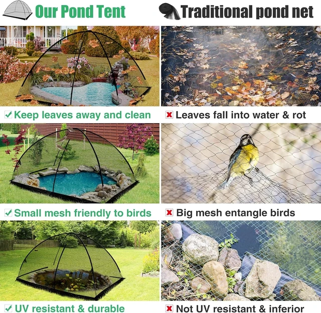 Alt view image 4 of 7 - 8 x 10 Ft Koi Pond Netting