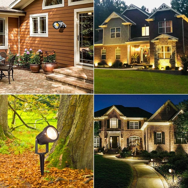 Alt view image 5 of 6 - 5W Low Voltage LED Landscape Lights 12V 24V Waterproof Warm White Outdoor Spotlights for Patio, Garden, Pathway, Floor, Yard Decor (6 Pack)