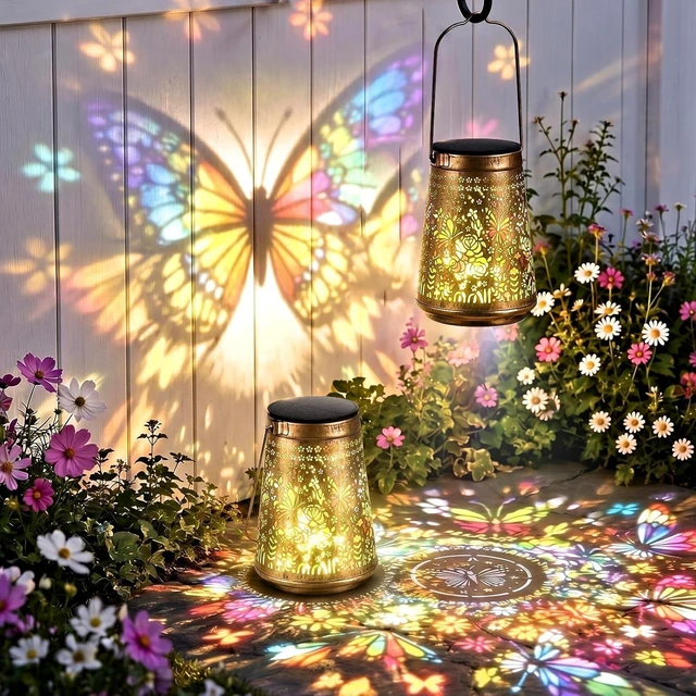 Main image of Colorful Waterproof Solar Lanterns Outdoor Yard Decor Gifts for Mom