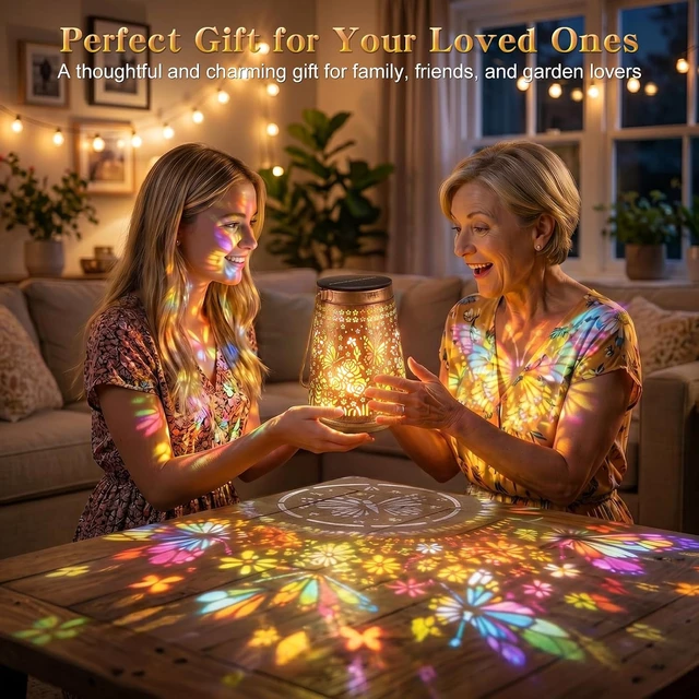 Alt view image 7 of 7 - Colorful Waterproof Solar Lanterns Outdoor Yard Decor Gifts for Mom
