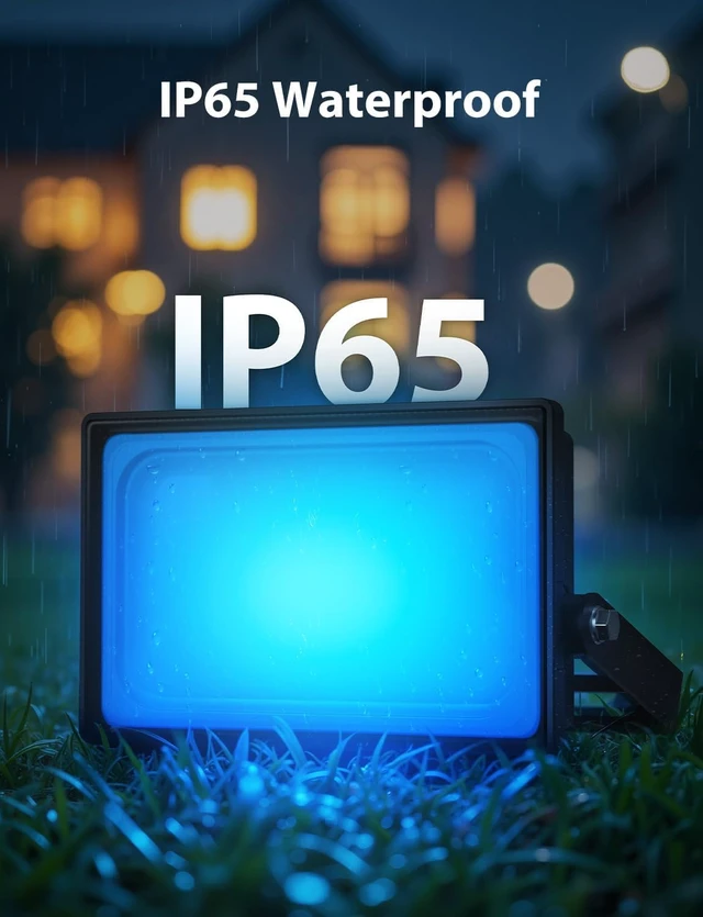 Alt view image 7 of 7 - RGBW Flood Lights Outdoor with Remote 6 Units in 1 Cord, Plug-in