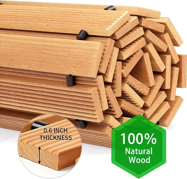 Alt view image 6 of 7 - 8 FT Roll-Out Wooden Garden Pathway Non-Slip Outdoor Walkway with Ground Stakes, Boardwalk Pavers for Backyard Decor & Lawn Landscaping, Natural