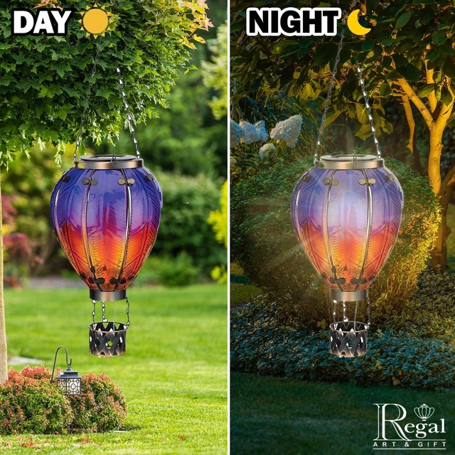 Alt view image 6 of 7 - Waterproof Hanging Hot Air Balloon Solar Lantern Outdoor