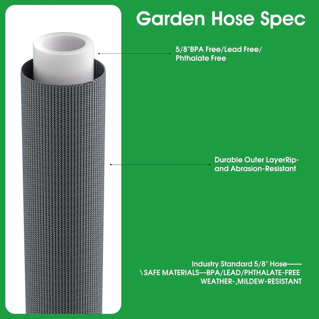 Alt view image 2 of 7 - 75 Ft Non-Expanding Kink-Free Garden Water Hose