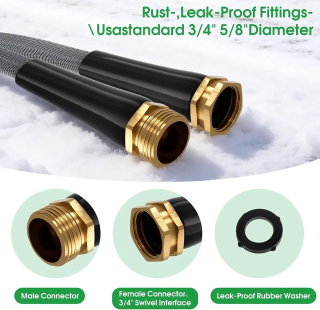 Alt view image 3 of 7 - 75 Ft Non-Expanding Kink-Free Garden Water Hose