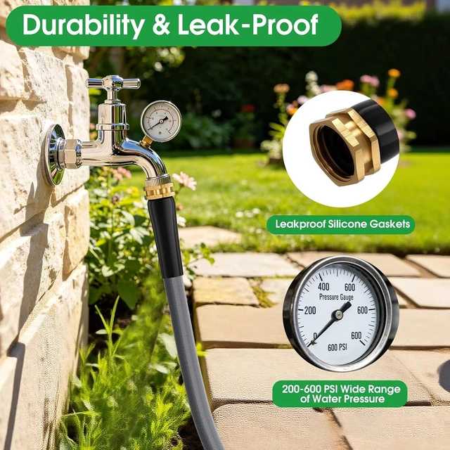 Alt view image 5 of 7 - 75 Ft Non-Expanding Kink-Free Garden Water Hose