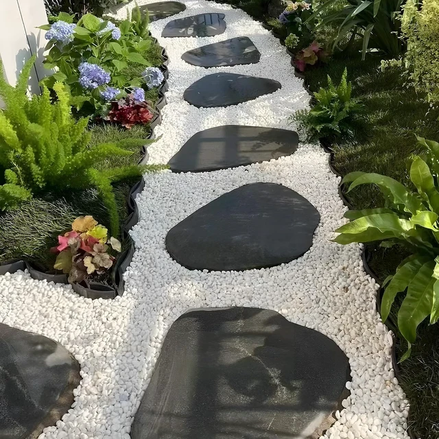 Alt view image 4 of 7 - 45 Lb Natural White River Rocks, 1/4"-3/4" Decorative Pebbles & Aquarium Gravel for Indoor Plants, Landscaping, Terrariums, Fish Tanks & Outdoor Decor