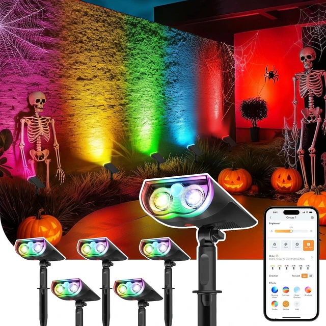 Main image of SL5 Smart Solar Lights with Motion Sensor Halloween Outdoor Lights
