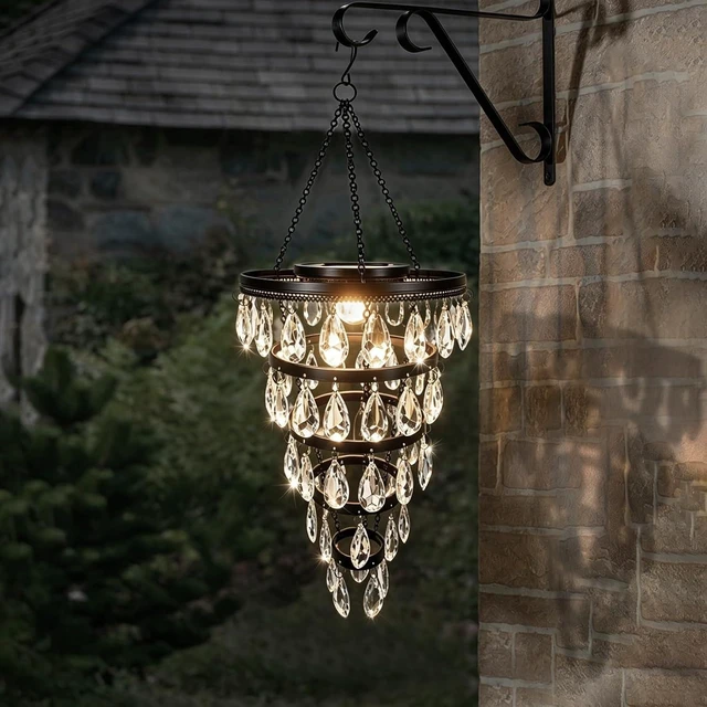 Main image of Waterproof Hanging Solar Chandelier Light Outdoor
