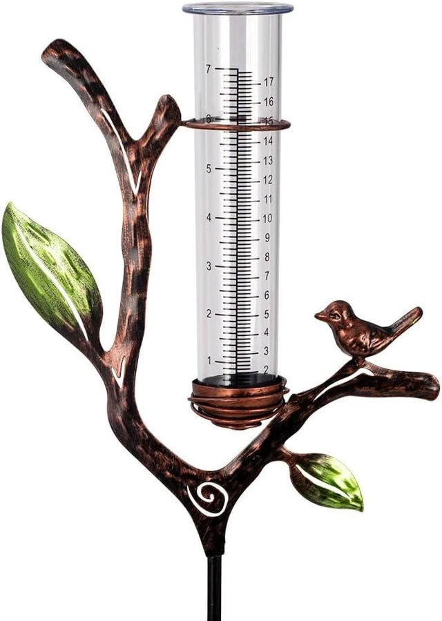 Main image of Metal Outdoor Rain Gauge with Stake