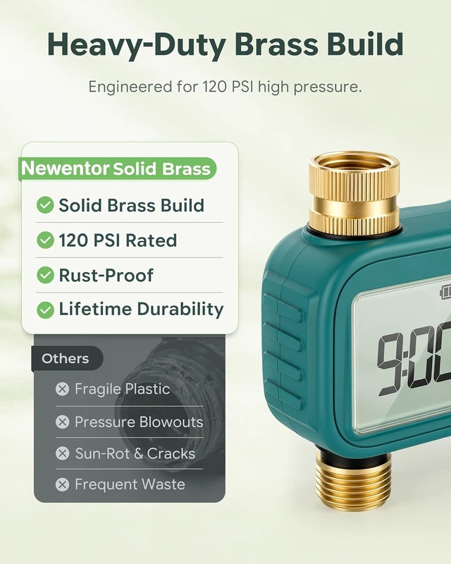 Alt view image 3 of 7 - Garden Water Hose Brass Sprinkler Timer