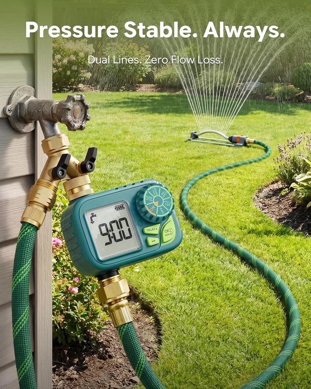 Alt view image 4 of 7 - Garden Water Hose Brass Sprinkler Timer