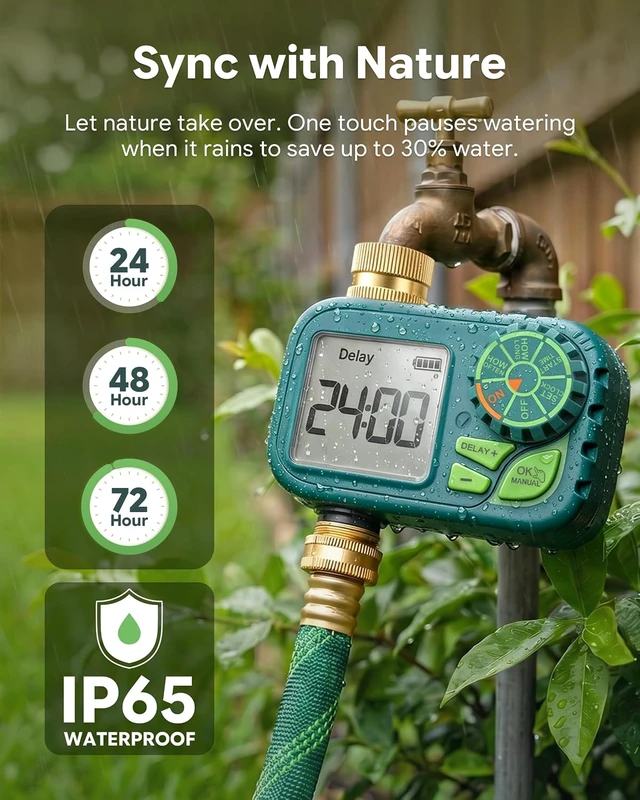 Alt view image 7 of 7 - Garden Water Hose Brass Sprinkler Timer