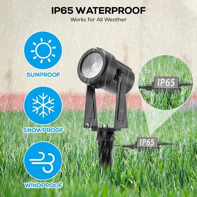 Alt view image 5 of 7 - 4 Pack Outdoor Landscape Lighting with Dusk to Dawn Sensor Controller