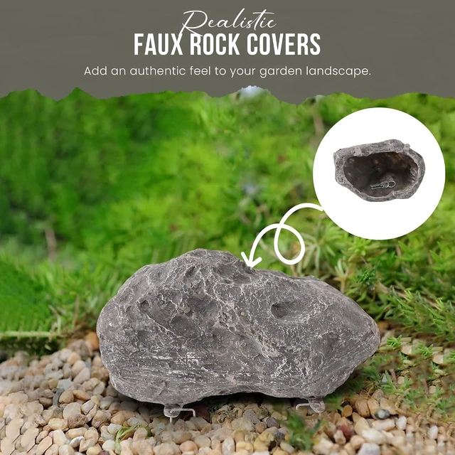 Alt view image 2 of 5 - Faux Rock, 11.5" x 7.5" x 5.5" Outdoor Garden Landscape Décor
