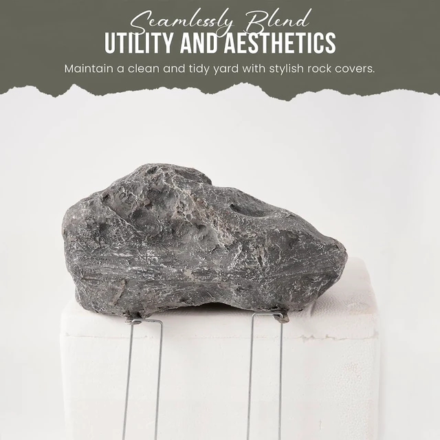 Alt view image 5 of 5 - Faux Rock, 11.5" x 7.5" x 5.5" Outdoor Garden Landscape Décor