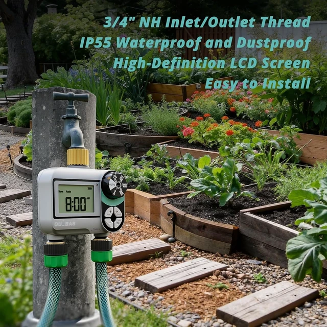 Alt view image 7 of 7 - Programmable Brass Sprinkler Timer for Garden Water Hose