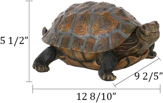 Alt view image 2 of 6 - Polyresin Tortoise Statue, 12 9/10" x 9 2/5" x 5 1/2" 1 Pc
