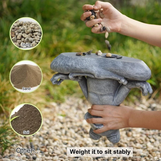 Alt view image 4 of 6 - 12.5" L x 10" H Meditating Yoga Frog Statue for Home, Garden & Gifts