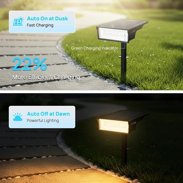 Alt view image 4 of 7 - 3 Color Solar Spot Lights 170° Wide Beam Halloween Lights