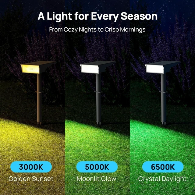 Alt view image 3 of 7 - 3 Color Solar Spot Lights 170° Wide Beam Halloween Lights